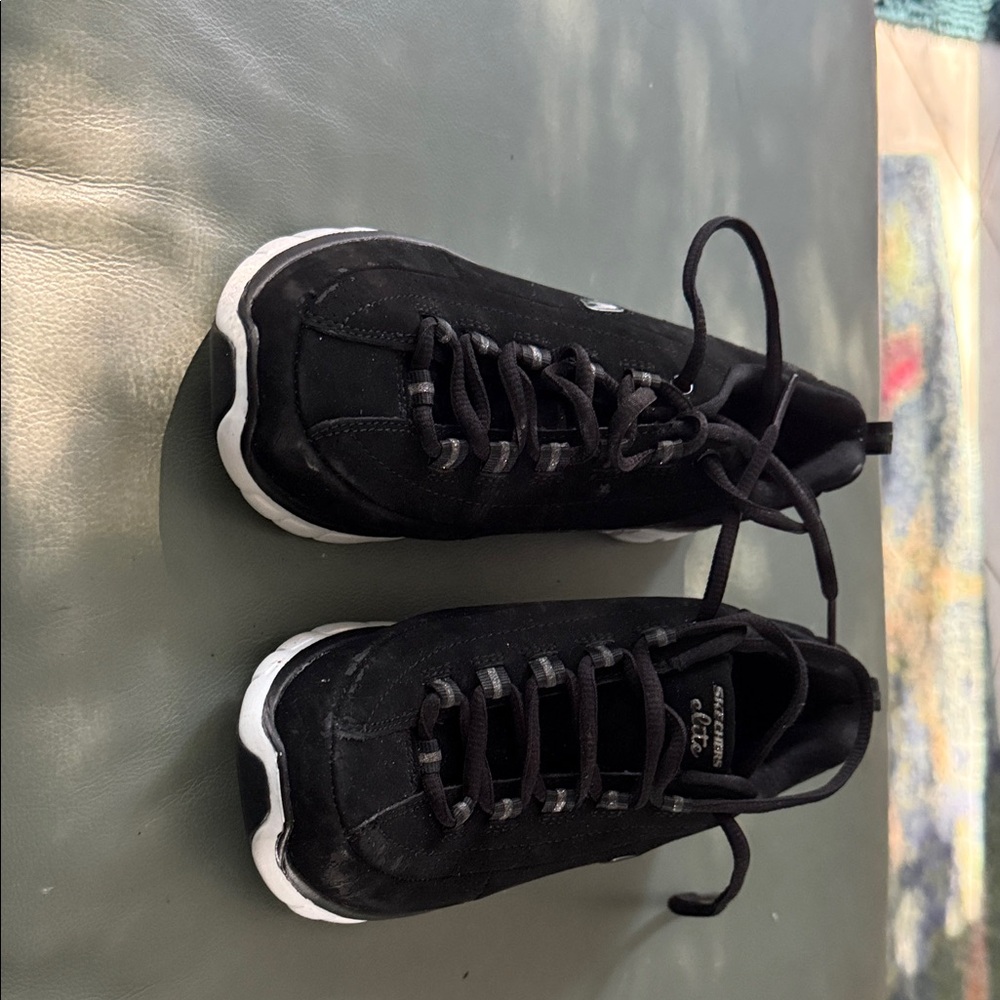 Skechers Black Athletic Shoes